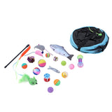 YES4PETS Pet Cat Toys Tri-Tunnel Collapsible Tent Training Play Kitten Rabbit Tubes V278-10843-CAT-TUNNEL-TOYS