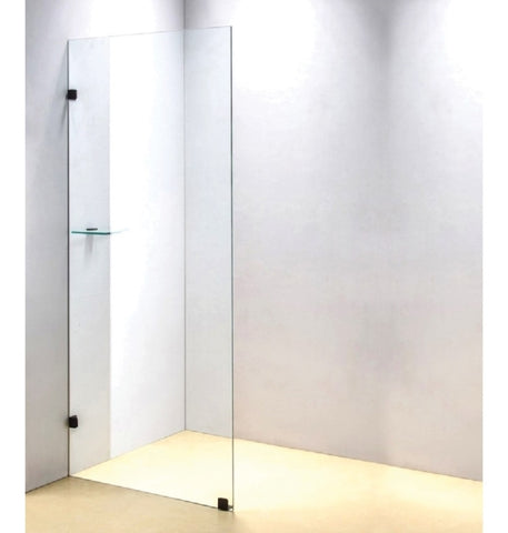 700 x 2000mm Frameless 10mm Safety Glass Shower Screen 828921