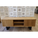 Petunia ETU Entertainment TV Unit 160cm Elm Timber Wood 2 Door - Natural V315-VOD-BOST-07