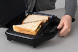 Sandwich Press w/ 3 Interchangeable Plates Incl Toasties & Waffles V196-SM303