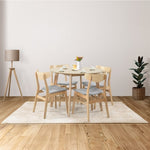 Cusco 100cm Round Dining Table Scandinavian Style Solid Rubberwood Natural V315-VOD-CUSC-02