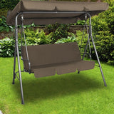 Milano Outdoor Steel Swing Chair - Coffee ABM-401487