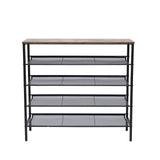 YES4HOMES 5-Tier Large Shoe Rack Shelf Stand Flat & Slant Adjustable Storage Organizer 100 cm V278-SHOE-RACK-L-100