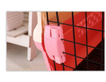 YES4PETS Portable Plastic Dog Cat Pet Pets Carrier Travel Cage With Tray-Pink V278-BP275-CARRIER-L-PINK