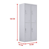 Four-Door Office Gym Shed Storage Locker V63-834581