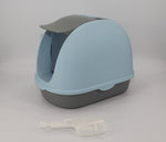 YES4PETS Portable Hooded Cat Toilet Litter Box Tray House with Handle and Scoop Blue V278-MSP-0007-BLUE-W-ZW-0001