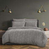 Ardor 5 Pce Comforter Set Millicent Storm Grey Queen V442-INT-COMFORTER-5PCMILLICENT-STORMGREY-QS