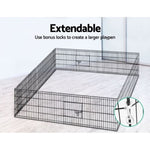 i.Pet 24" 8 Panel Dog Playpen Pet Fence Exercise Cage Enclosure Play Pen PET-DOGPLAYPEN-24