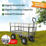 Steel Mesh Garden Trolley Cart - Hammer Grey GMC-H38-HM