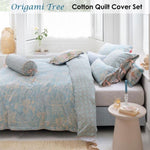 PIP Studio Origami Tree Light Blue Quilt Cover Set King V442-HIN-QUILTCS-ORIGAMITREE -LIGHTBLUE-KI