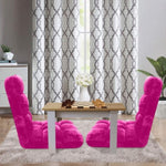 SOGA Floor Recliner Folding Lounge Sofa Futon Couch Folding Chair Cushion Pink LOUNGECHAIRPINK