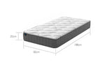 LUNALAND Easeful Eco Spay Foam Pocket Spring 20CM Single Hybrid Mattress V541-EF-S-20