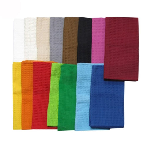 Random Pick Set of 6 100% Cotton Waffle Tea Towels - 50 x 70 cm V442-ABR-TEAT-SETOF6RANDOMWAFFLE-MULTI-RE