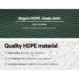 Instahut 30% Shade Cloth 3.66x30m Shadecloth Wide Heavy Duty Green SH-CL-366X300-80-R-GR