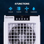 POLYCOOL 35L 220W Portable Evaporative Air Cooler 24 Hour Timer 4 in 1 Cooling Fan w/ Remote V219-COLECLPYC7GA