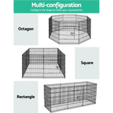 i.Pet 2x30" 8 Panel Dog Playpen Pet Fence Exercise Cage Enclosure Play Pen PET-DOGPLAYPEN-30X2