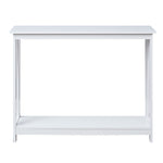 Sarantino Grace A-Frame Console Table - White TBL-500-5JJ-WH