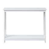 Sarantino Grace A-Frame Console Table - White TBL-500-5JJ-WH