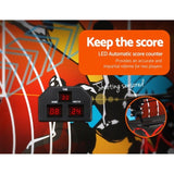 Basketball Arcade Game Electronic Scorer 8 Games Double Shoot Black GAME-BAS-210-BK