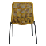 Lara 4pc Set Outdooor Rope Dining Chair Steel Frame Yellow V315-VDO-EIRA-01-4PC-KIT