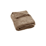 Light Weight Coral Fleece Throw Rug 150x200 cm Latte V442-ABR-THROW-CORALFLEECE200CM-LATTE-RE