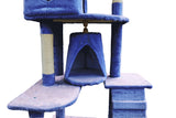 YES4PETS 193cm Cat Scratching Tree Post Sisal Pole Scratching Post Scratcher Tower Condo Blue V278-CT193-BLUE