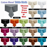 Hoydu Cotton Blend Table Cloth 160cm x 260cm - IVORY V442-GNA-TABLEC-COTTON-260OB-IVORY