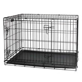 Dog Wire Crate X-Large - Portable Collapsible Travel Kennel - Pet Puppy Cage V238-SUPDZ-32870432571472