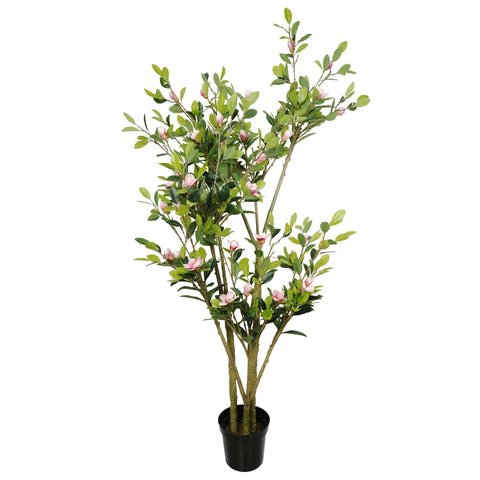 Faux Flowering Pink Magnolia Tree with Pot 250cm V77-1890001