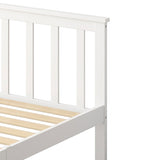 Levede Wooden Bed Frame Single Size Mattress Base Timber White BF1034-S-WH
