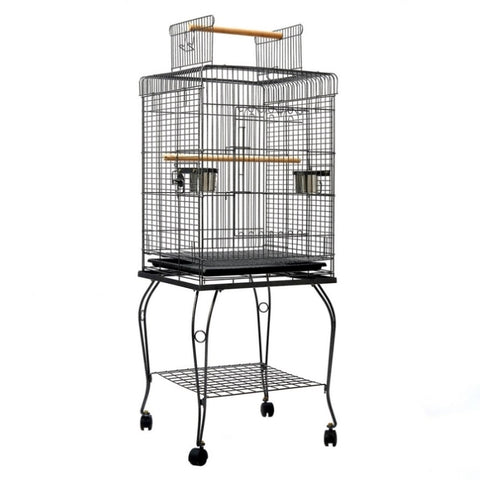i.Pet Bird Cage 145cm Large Aviary PET-BIRDCAGE-A102-BK
