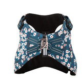 Floral Doggy Harness Saxony Blue XS V188-ZAP-TLH1912-3-BLUE-XS