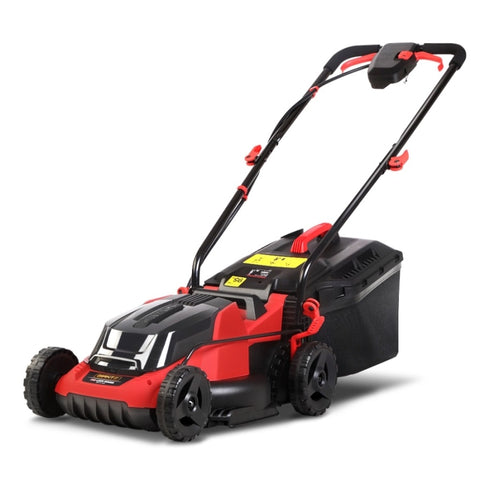 Giantz Lawn Mower Cordless 40V Battery Electric Lawnmower 34cm Width MOWER-LI34-RDBK