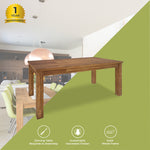 Birdsville Dining Table 190cm Solid Mt Ash Wood Home Dinner Furniture - Brown V315-VTO-009