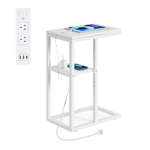 Bedside Table with Power - Chic Look, White V178-100039