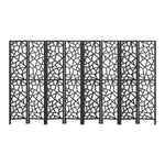 Artiss 8 Panel Room Divider Screen 325x170cm Clover Black RD-4016-8P-BK