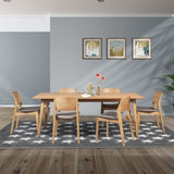 Emilio 210cm Dining Table Scandinavian Style Solid Ash Wood Oak V315-VOD-LIPW-03