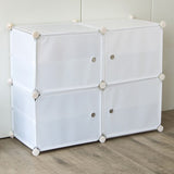 White Cube DIY Shoe Cabinet Rack Storage Portable Stackable Organiser Stand 836151