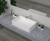 Rectangle Cast stone - Solid Surface Basin 500mm V567-PS-2211B