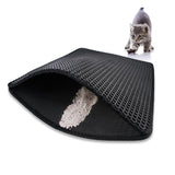 YES4PETS 2 X Double Layer Cat Litter Tray Trap Mat Catch Cat Litter House Box Pad Toilet Mat V278-2-X-68281-LITTER-TRAP-MAT