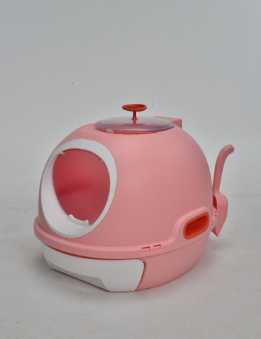 YES4PETS Cat Toilet Litter Box Tray House W Sky window Drawer Photocatalyst Purifier Pink V278-AT1002-2-PURIFIER-PINK