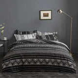 Hugo Reversible King Size Duvet Quilt Cover Set V493-MK-471A