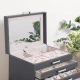 SONGMICS Jewellery Box with 6 Layers and 5 Drawers V384-JBC138G01