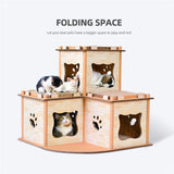 YES4PETS Cat Cardboard House Tower Condo Scratcher Pet Post Pad Mat Furniture V278-CP-178-CAT-CARDBOARD