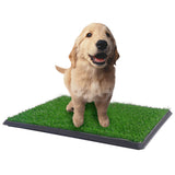 YES4PETS XL Indoor Dog Puppy Toilet Grass Training Mat Loo Pad Potty W 3 Grass V278-PET-POTTY-HH196-W-3GRASS