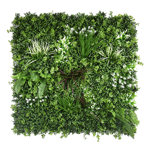 YES4HOMES 1 SQM Artificial Plant Wall Grass Panels Vertical Garden Foliage Tile Fence 1X1M Green V278-1-X-CCGF001-GREENPLANT