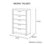 Megan Tallboy Grey V43-TBY-MEGALG