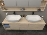 Low Sided Oval Shaped Basin Cast stone - Solid Surface Basin 600mm V567-PS-2230