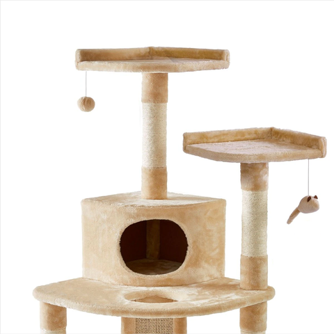 Petwiz 132cm Mimi Cat Scratching Post Condo Tree V378-PW-80934A