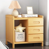 Bamboo Bedside Table Nightstand Storage Bedroom Sofa Side Stand V63-838001